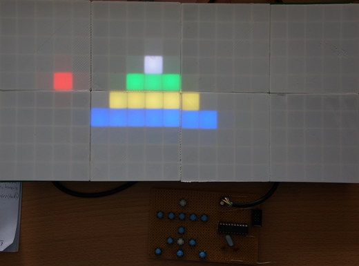LED-Matrix mit Nimm-Spiel